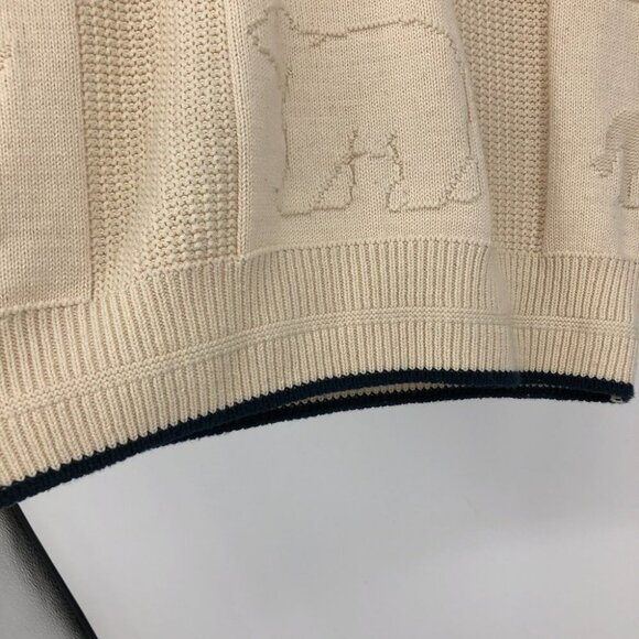 Vintage Brimwick Creme Yellowstone crew oversized sweater moose bear trees - Picture 13 of 15